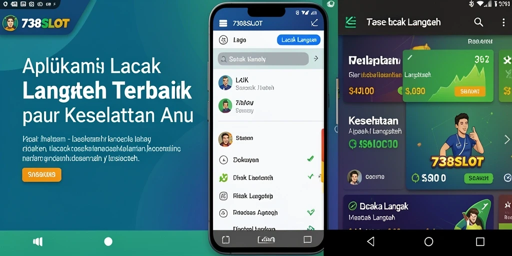 Antarmuka aplikasi 738SLOT menampilkan pelacakan langkah yang akurat.