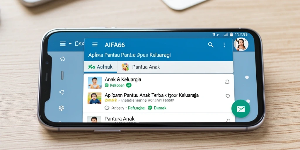Tampilan antarmuka AIFA66 untuk pemantauan anak yang intuitif.