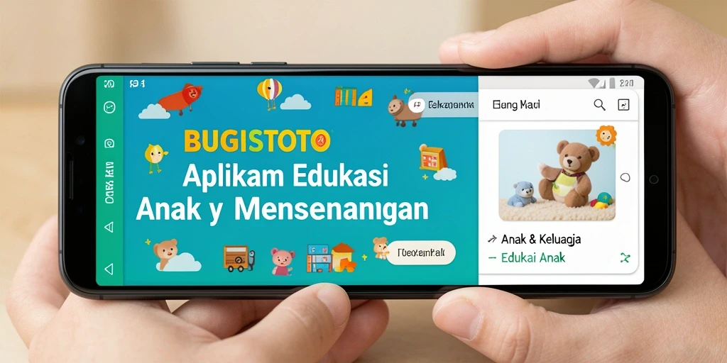 Tampilan antarmuka BUGISTOTO yang edukatif dan ramah anak.