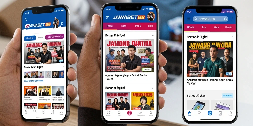 Antarmuka aplikasi JAWABET88 yang informatif dan menarik.