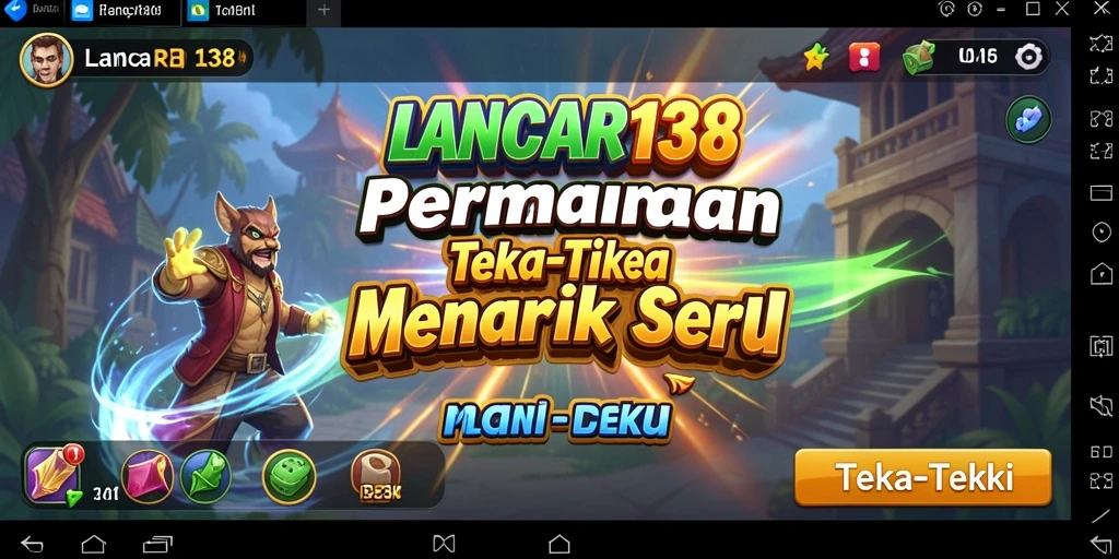 Tampilan antarmuka utama LANCAR138 dengan teka-teki yang menantang.