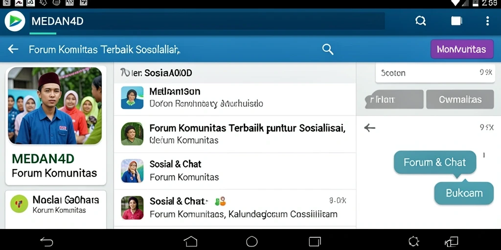 Tampilan antarmuka aplikasi MEDAN4D yang interaktif dan menarik.