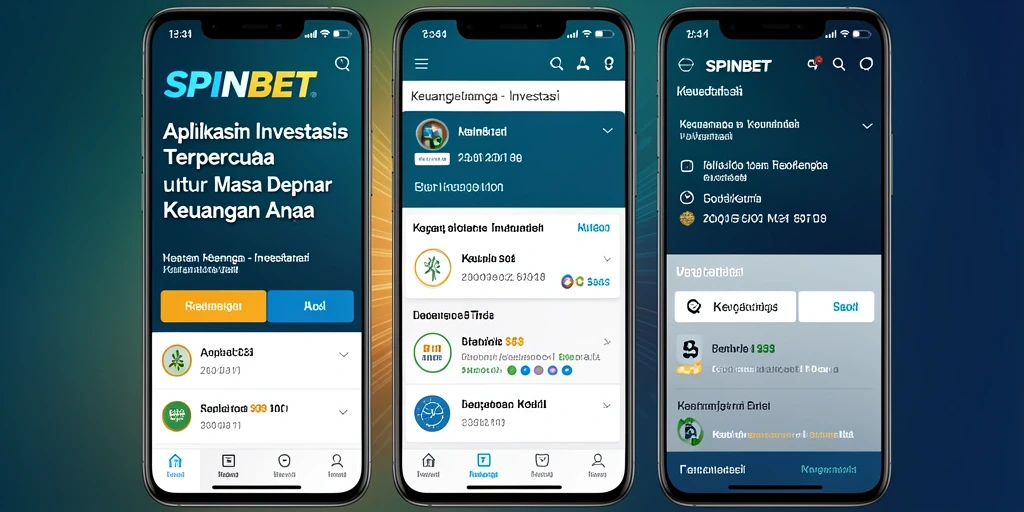 Antarmuka menarik SPINBET memudahkan pengguna dalam berinvestasi.