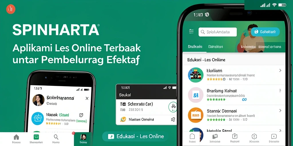 Tampilan antarmuka SPINHARTA yang intuitif dan mudah digunakan.