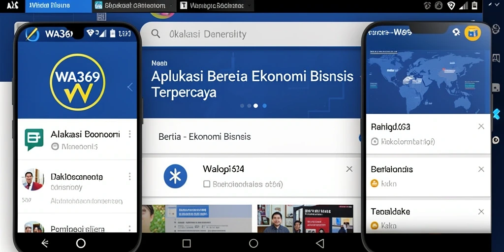 Antarmuka berita ekonomi yang informatif dan modern.